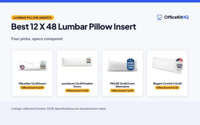 Best 12 X 48 Lumbar Pillow Insert (2026): 4 Compared