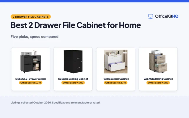 Best 2 Drawer File Cabinet for Home: 5 Compared