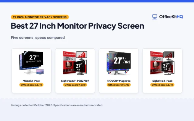 Best 27 Inch Monitor Privacy Screen (2026): 5 Screens Compared