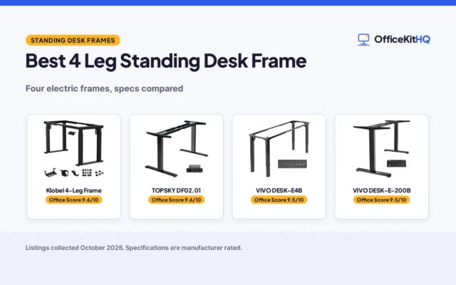 Best 4 Leg Standing Desk Frame (2026): 4 Picks Compared