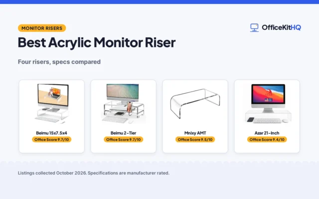 Best Acrylic Monitor Riser (2026): 4 Compared