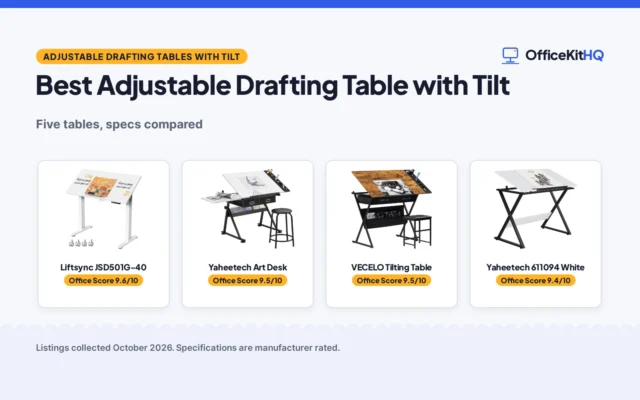 Best Adjustable Drafting Table with Tilt (2026)