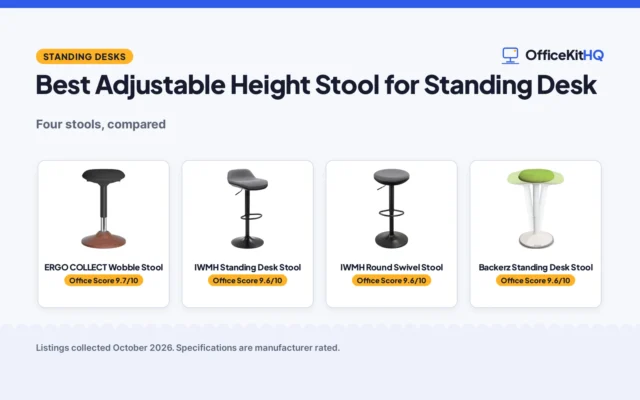Best Adjustable Height Stool for Standing Desk (2026): 4 Compared