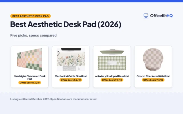 Best Aesthetic Desk Pad (2026): 5 Picks Compared
