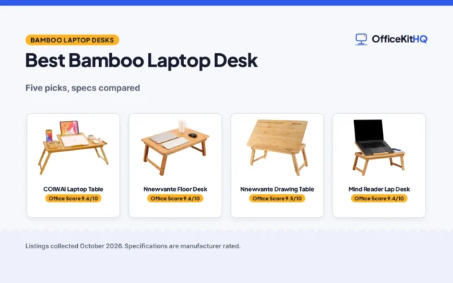 Best Bamboo Laptop Desk (2026): 5 Picks Compared