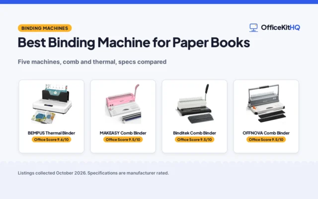 Best Binding Machine for Paper Books (2026): 5 Compared