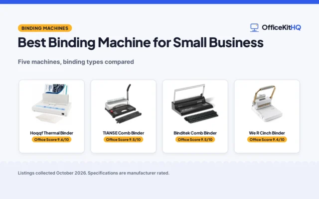 Best Binding Machine for Small Business (2026): 5 Compared