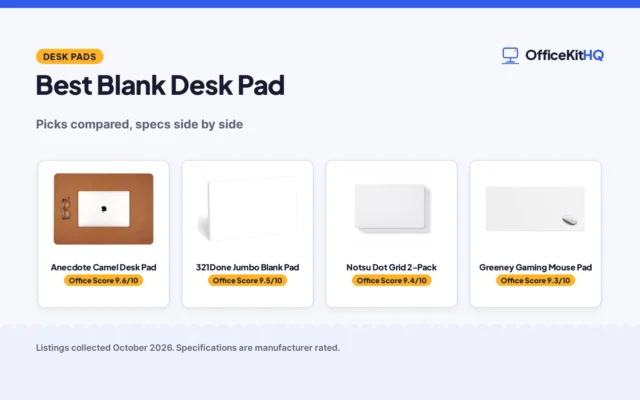 Best Blank Desk Pad (2026): Desk Pads Compared