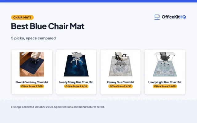 Best Blue Chair Mat (2026): 10 Picks for Hard Floors