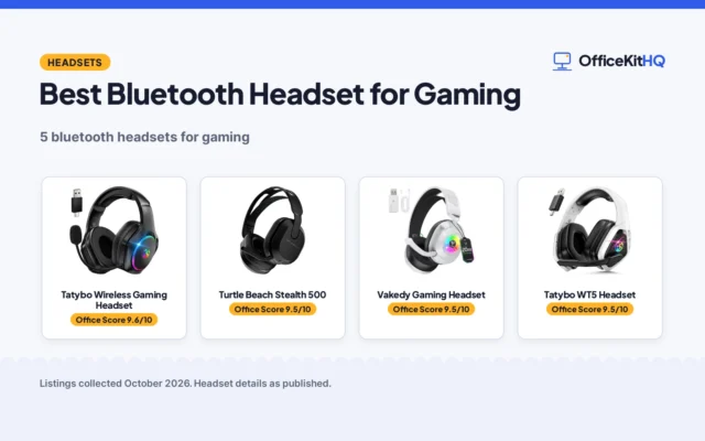 Best Bluetooth Headset for Gaming (2026): 5 Compared
