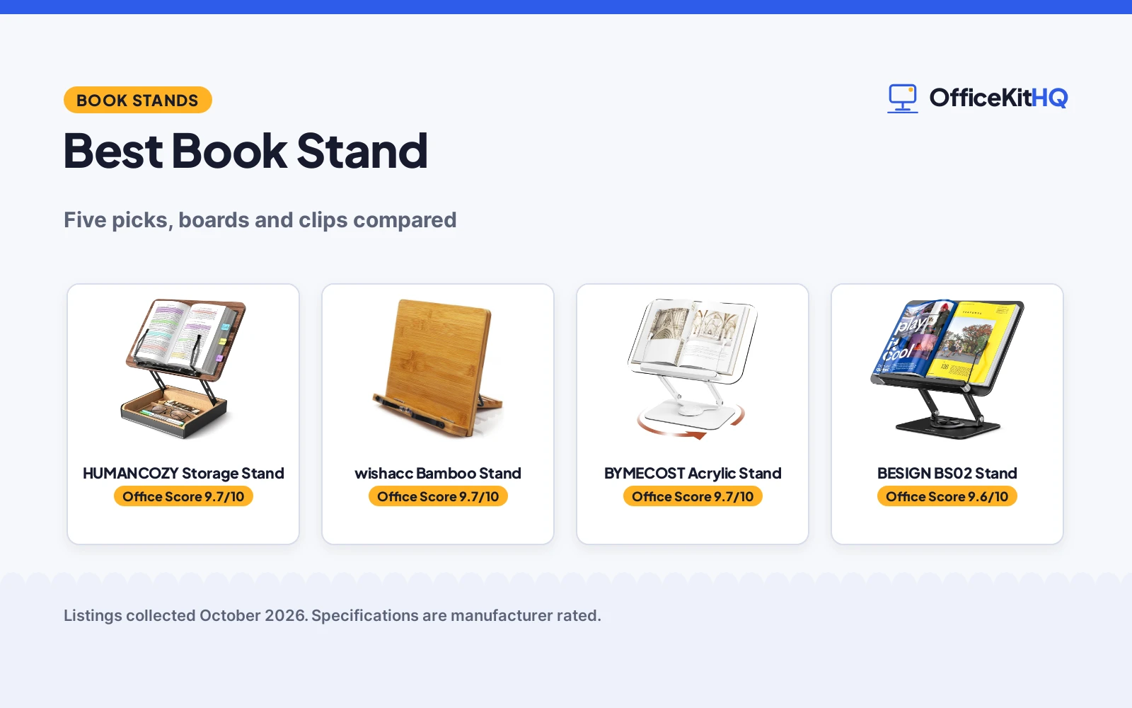 Best Book Stand (2026): 5 Picks for Reading and Study