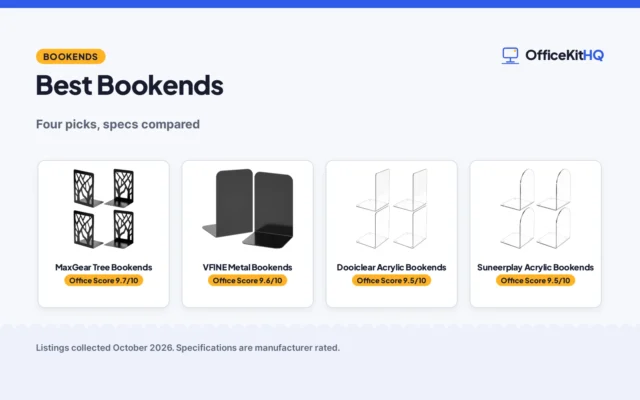 Best Bookends for Shelves (2026): 4 Picks Compared