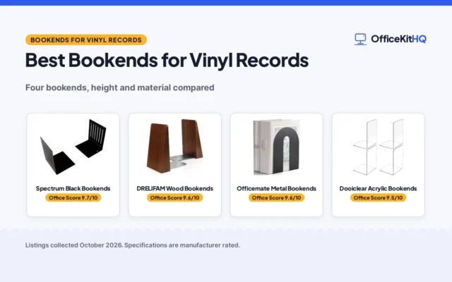Best Bookends for Vinyl Records (2026): 4 Picks Compared