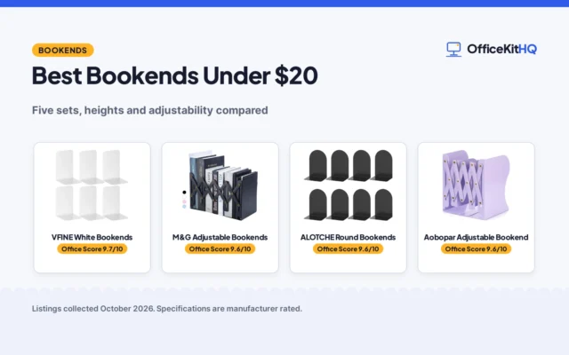 Best Bookends Under $20 (2026): 5 Picks Compared