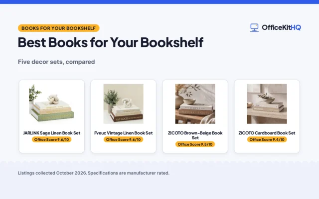 Best Books for Your Bookshelf: 5 Decor Sets Compared
