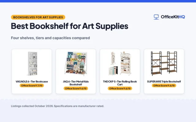 Best Bookshelf for Art Supplies (2026): 4 Compared