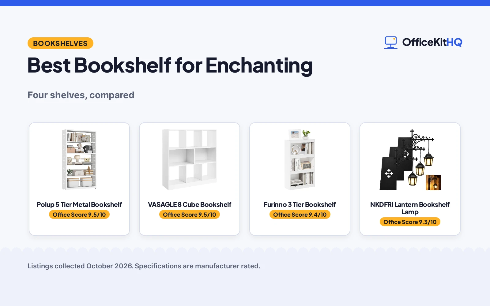 Best Bookshelf for Enchanting: 4 Shelves Compared