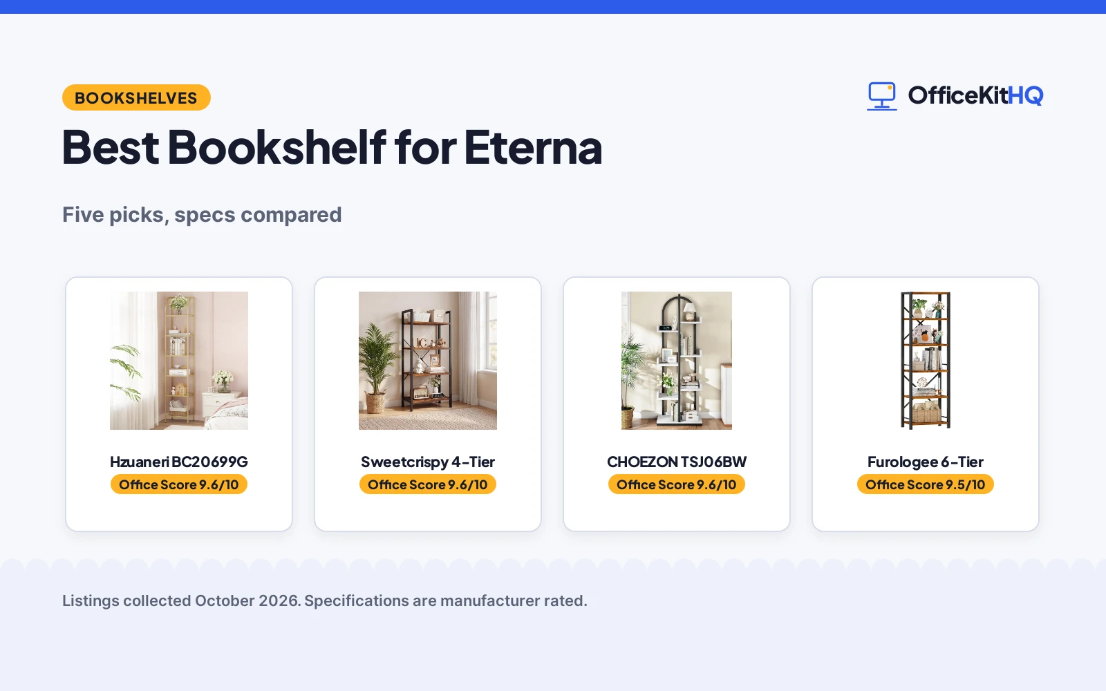 Best Bookshelf for Eterna (2026): 5 Storage Picks Compared