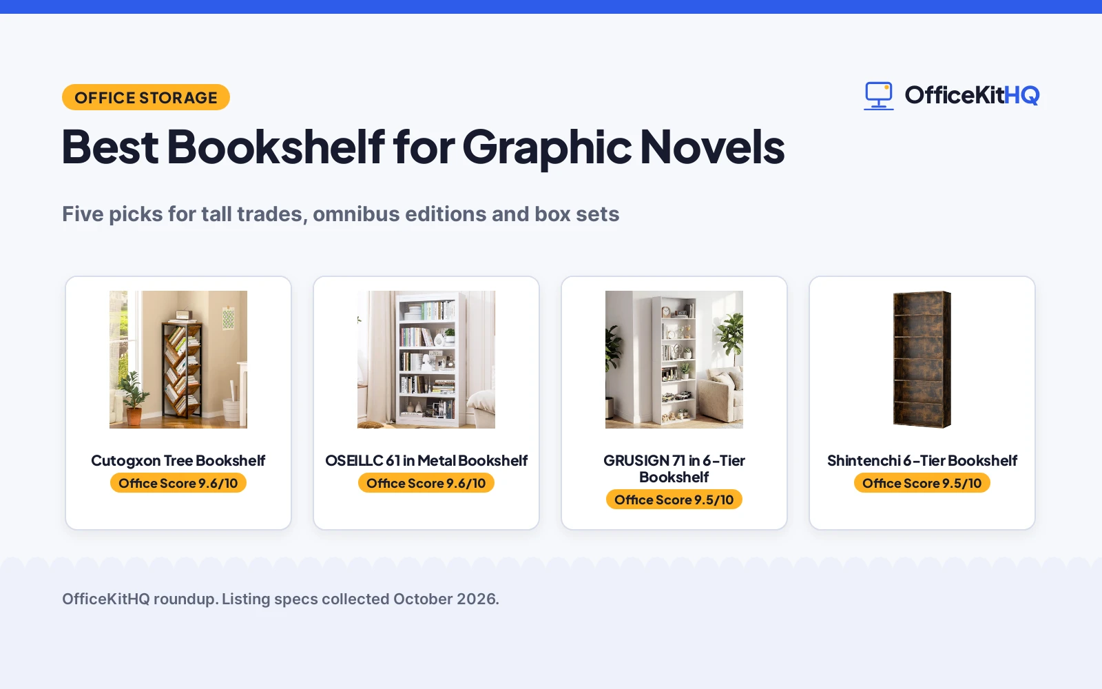 Best Bookshelf for Graphic Novels (2026): 5 Compared