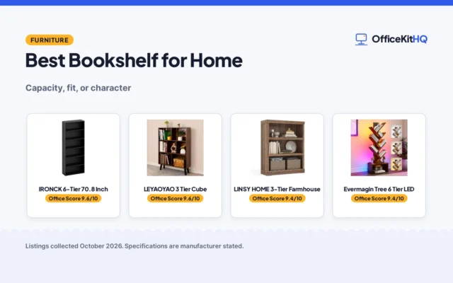 Best Bookshelf for Home (2026): 4 Compared