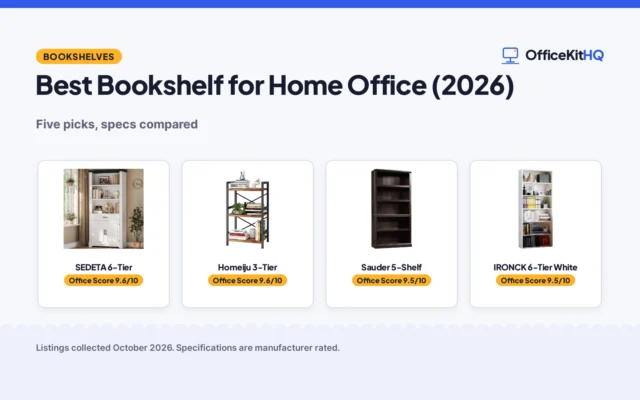 Best Bookshelf for Home Office (2026): Five Picks Compared