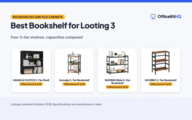Best Bookshelf for Looting 3 (2026): 4 Shelves Compared
