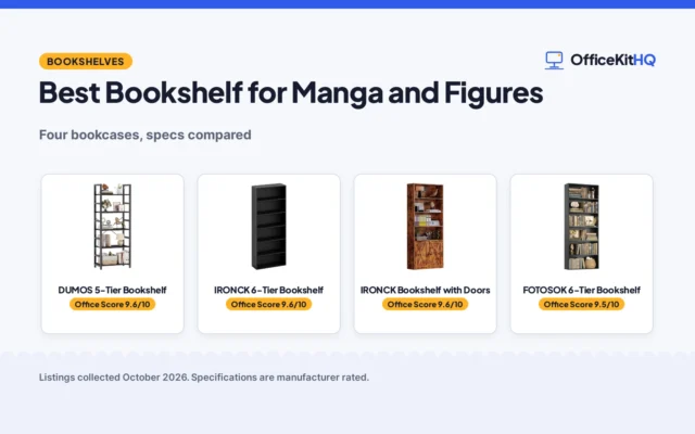 Best Bookshelf for Manga and Figures (2026): 4 Compared