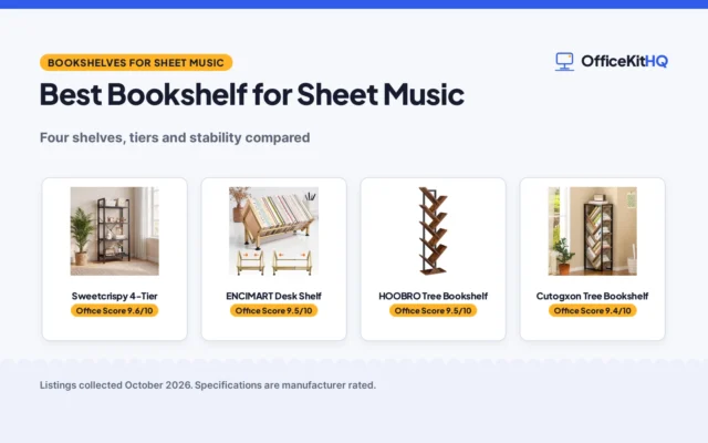 Best Bookshelf for Sheet Music (2026): 4 Picks Compared