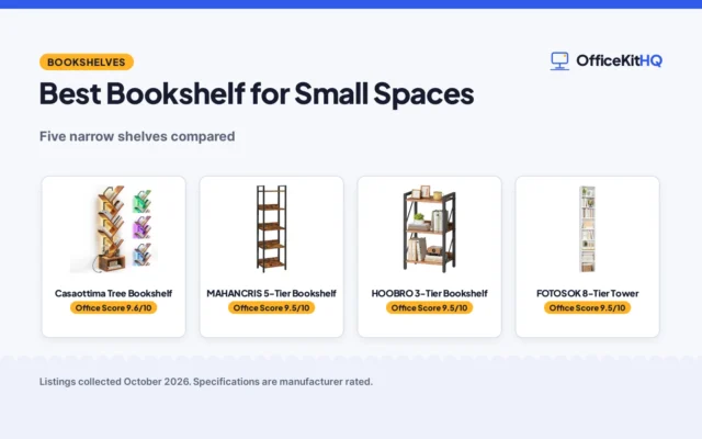 Best Bookshelf for Small Spaces: 5 Narrow Picks Compared