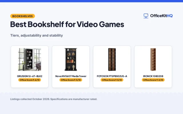 Best Bookshelf for Video Games (2026): 5 Picks