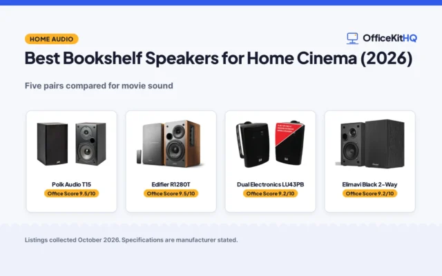 Best Bookshelf Speakers for Home Cinema (2026): 5 Compared