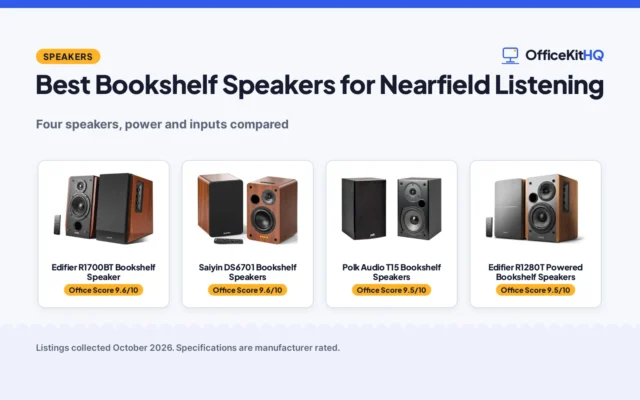 Best Bookshelf Speakers for Nearfield Listening: 4 Compared