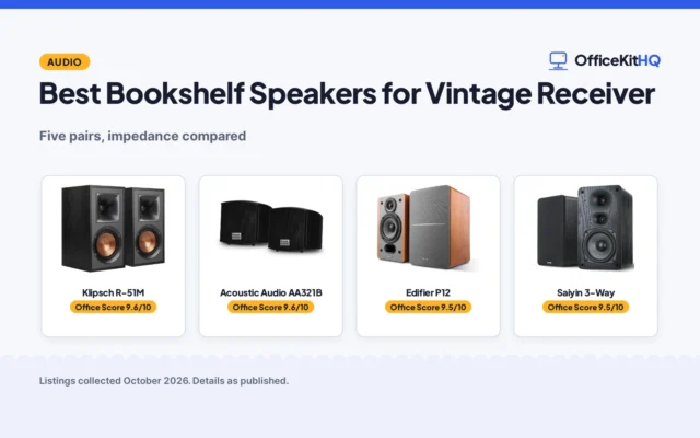 Best Bookshelf Speakers for Vintage Receiver (2026): 5 Compared
