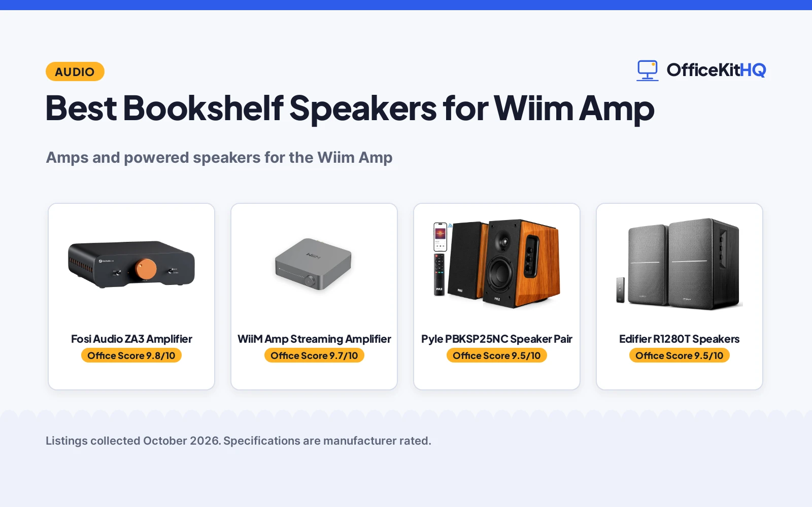 Best Bookshelf Speakers for Wiim Amp (2026): 5 Compared