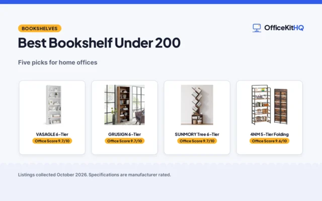 Best Bookshelf Under 200 (2026): 5 Compared