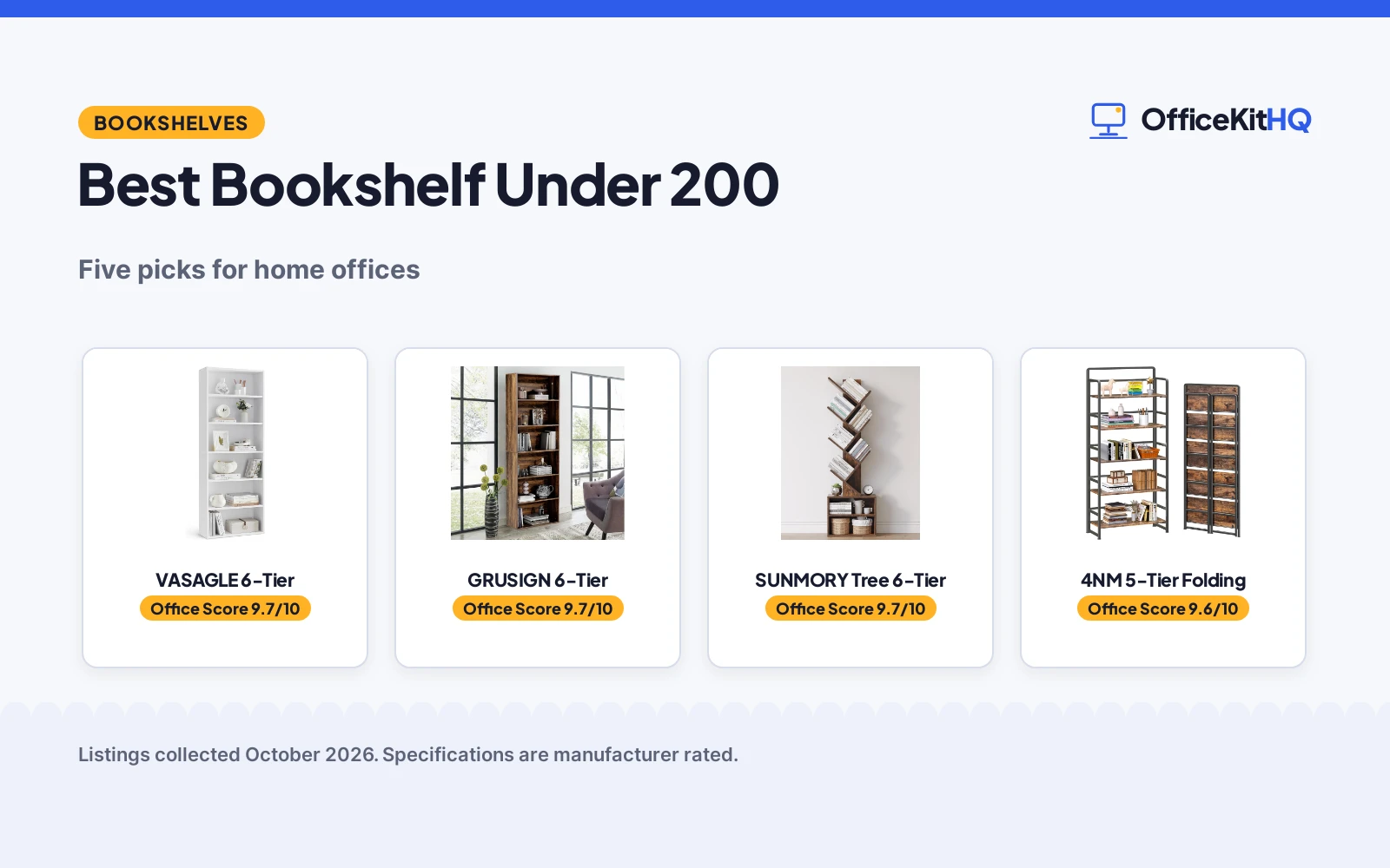 Best Bookshelf Under 200 (2026): 5 Compared