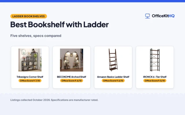 Best Bookshelf with Ladder (2026): 5 Shelves Compared