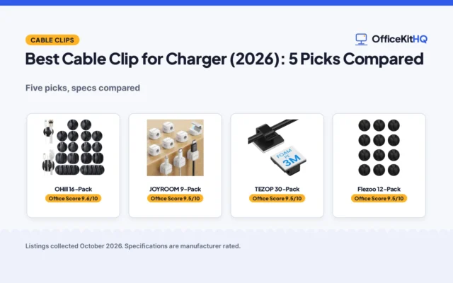 Best Cable Clip for Charger (2026): 5 Picks Compared