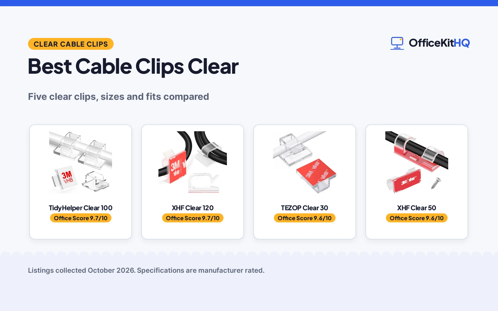 Best Cable Clips Clear (2026): 5 Clips Compared