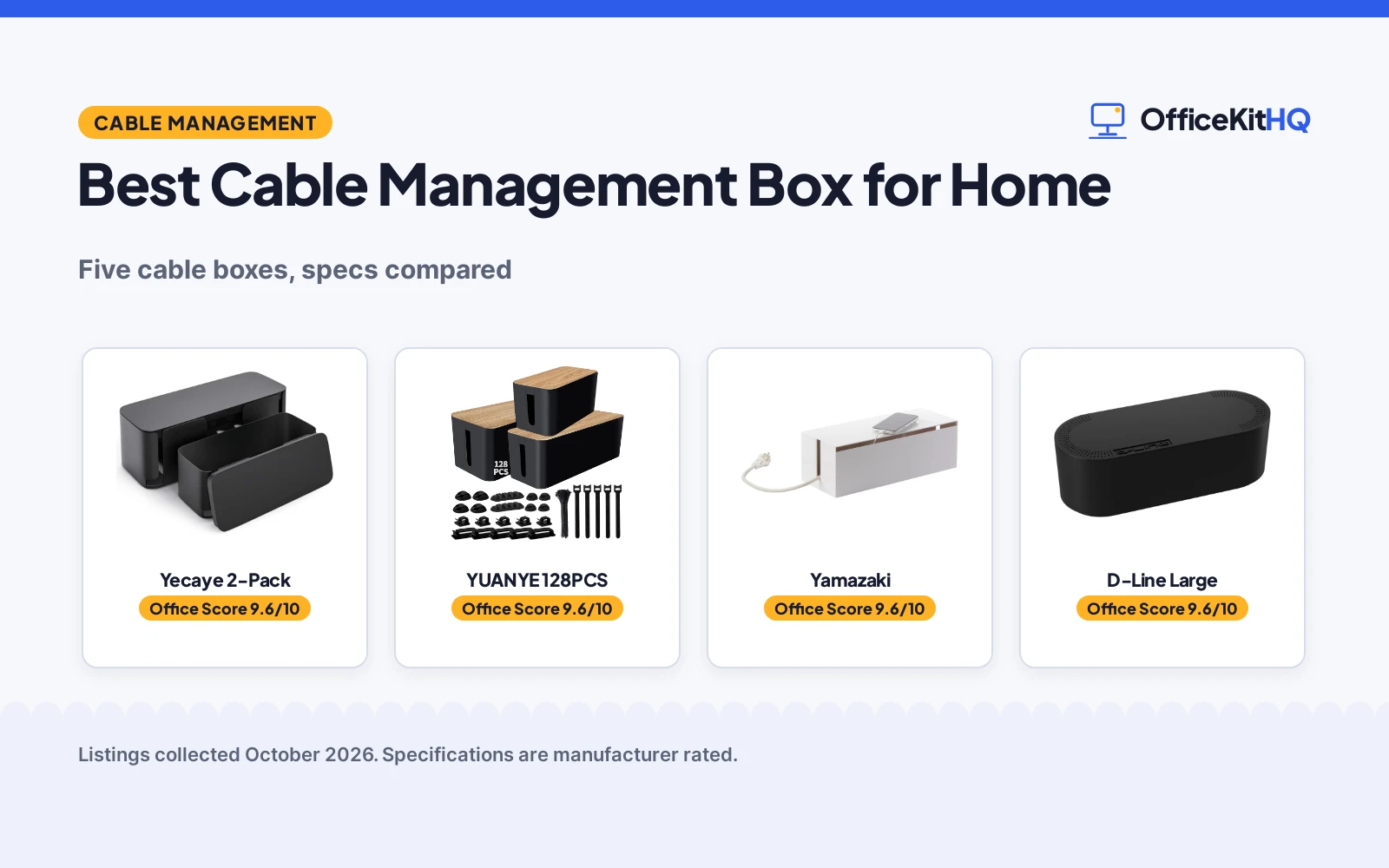 Best Cable Management Box for Home: 5 Compared