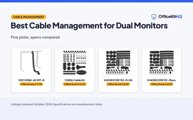 Best Cable Management for Dual Monitors (2026): 5 Compared