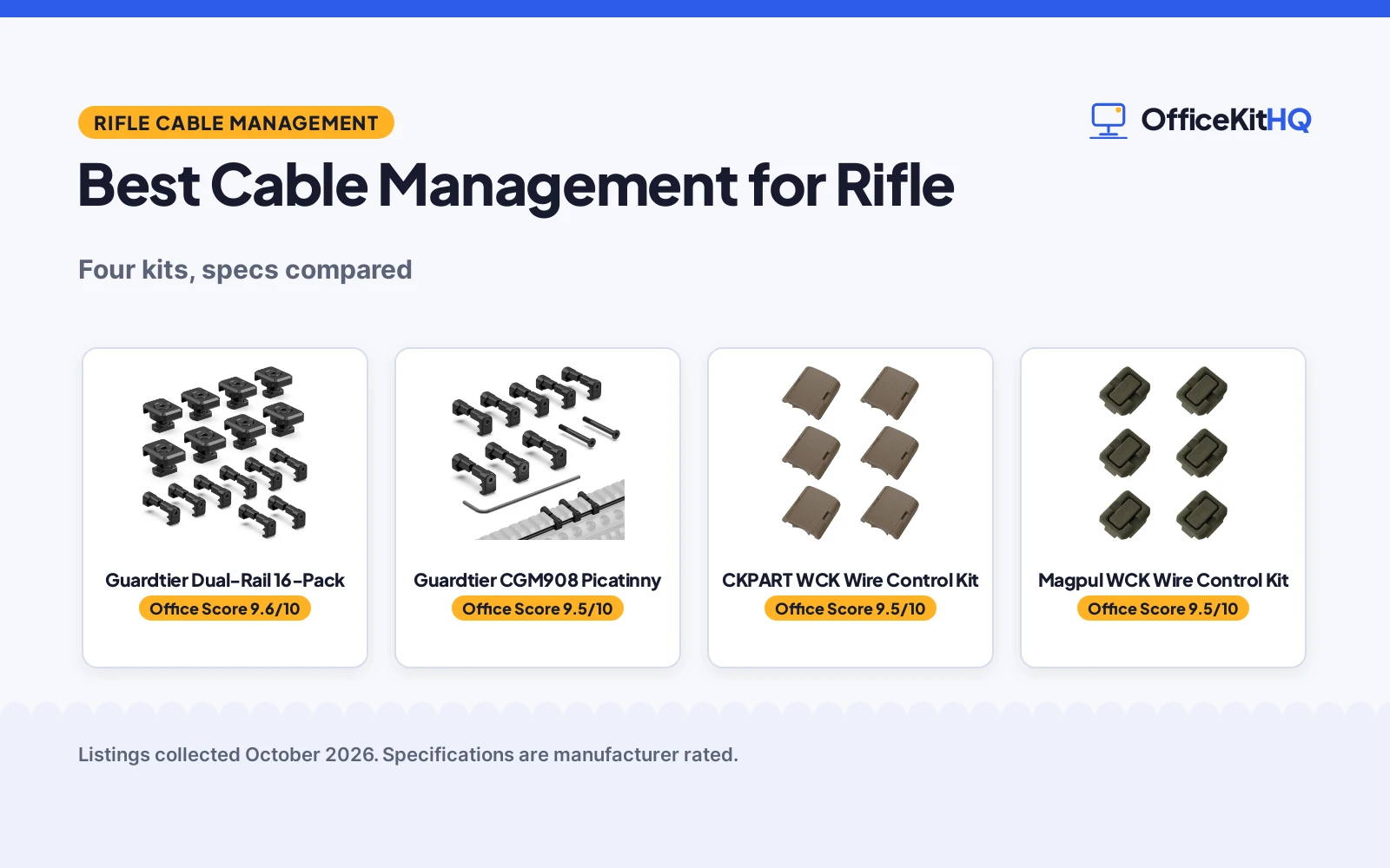 Best Cable Management for Rifle (2026): 4 Kits Compared