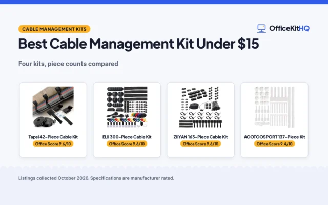 Best Cable Management Kit Under $15 (2026): 4 Kits Compared
