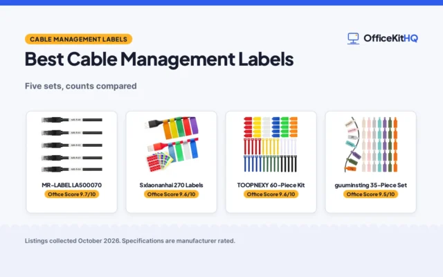 Best Cable Management Labels (2026): 5 Picks Compared