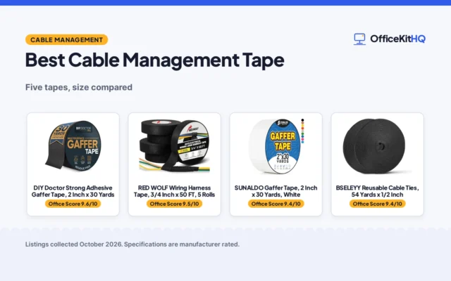 Best Cable Management Tape: 5 Tapes Compared