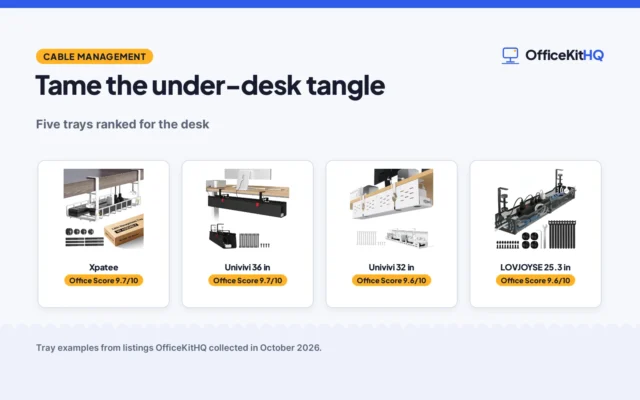 Best Cable Management Trays for Desk (2026): 5 Compared