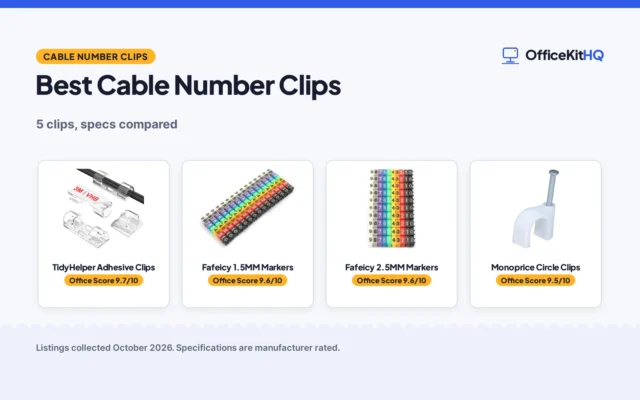 Best Cable Number Clips (2026): 5 Clips Compared