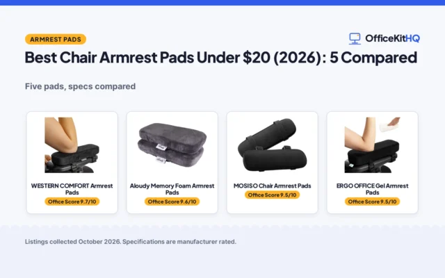 Best Chair Armrest Pads Under $20 (2026): 5 Compared