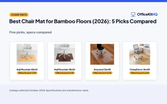 Best Chair Mat for Bamboo Floors (2026): 5 Picks Compared