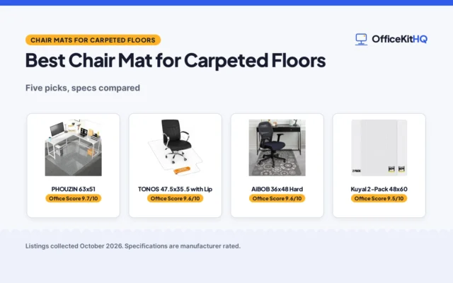 Best Chair Mat for Carpeted Floors: 5 Mats Compared